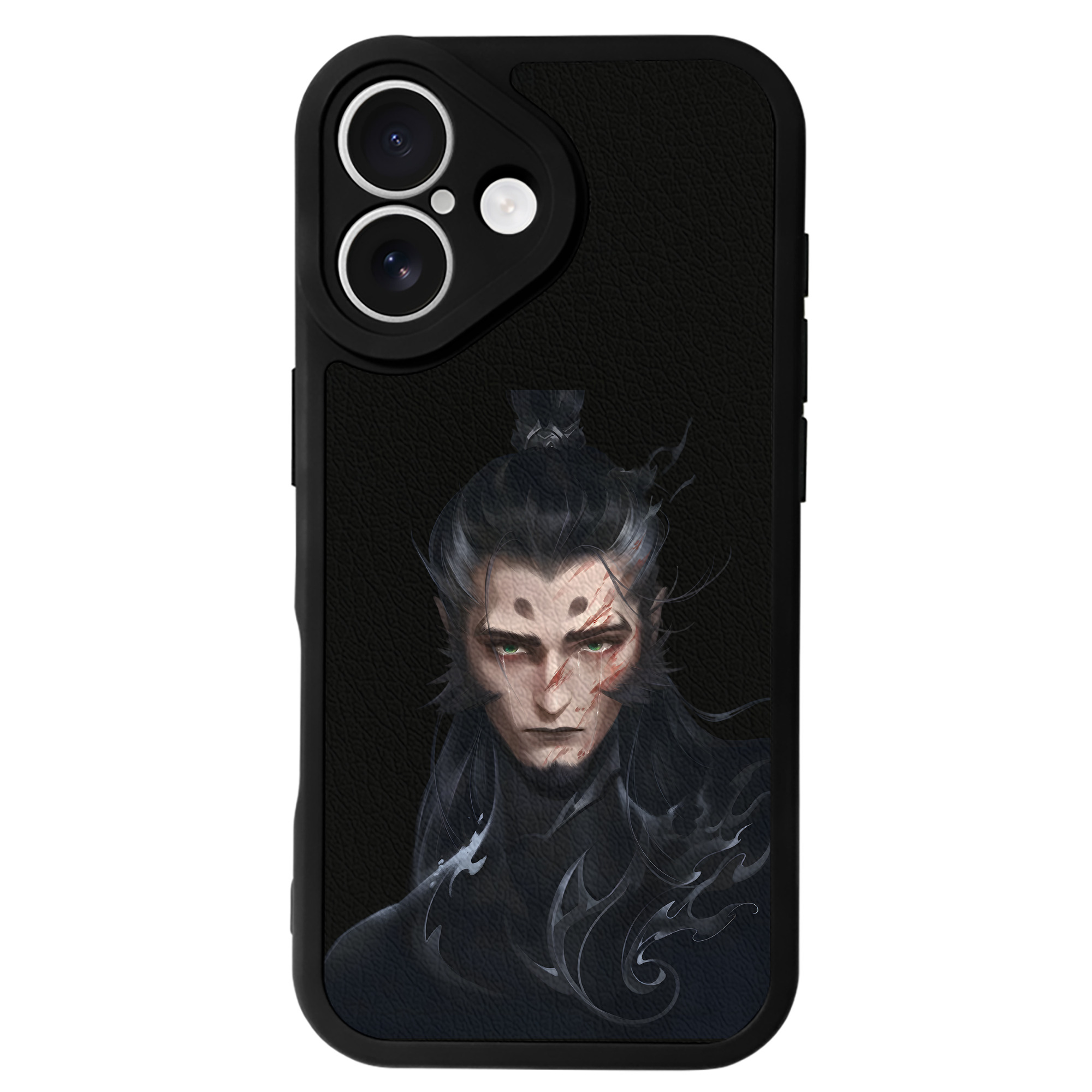 （画像用） Ne Zha 2 ナタ 魔童の大暴れ 【iPhone 16シリーズ対応】シリコンスマホケース（レザー調） 材質：シリコン